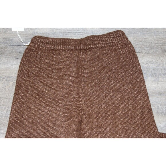 MATE THE LABEL WOMEN'S ALPACA SWEATER WIDE LEG PANTS CSN BROWN NWT M $298 - Picture 6 of 6